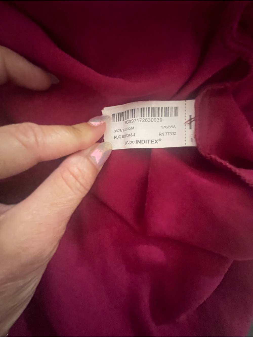 ZARA Chic Burgundy Wine Sleeveless MIDI Dress size M - Picture 8 of 12